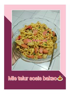 Foto resep Mie telur sosis bakso