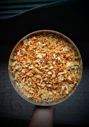 A picture of Rajasthani Papad Choori.