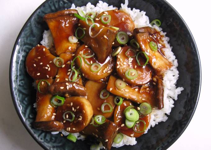 King Oyster Mushroom Rice Bowl