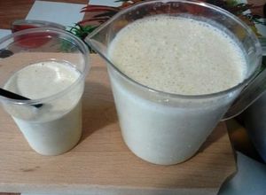 O poză a rețetei Smoothie din banane,mango si mar.