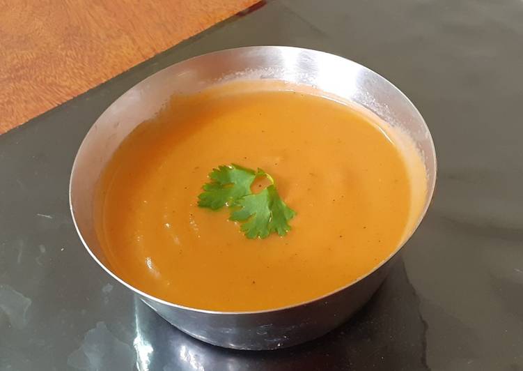 Recipe of Ultimate Carrot soup in pressure cooker