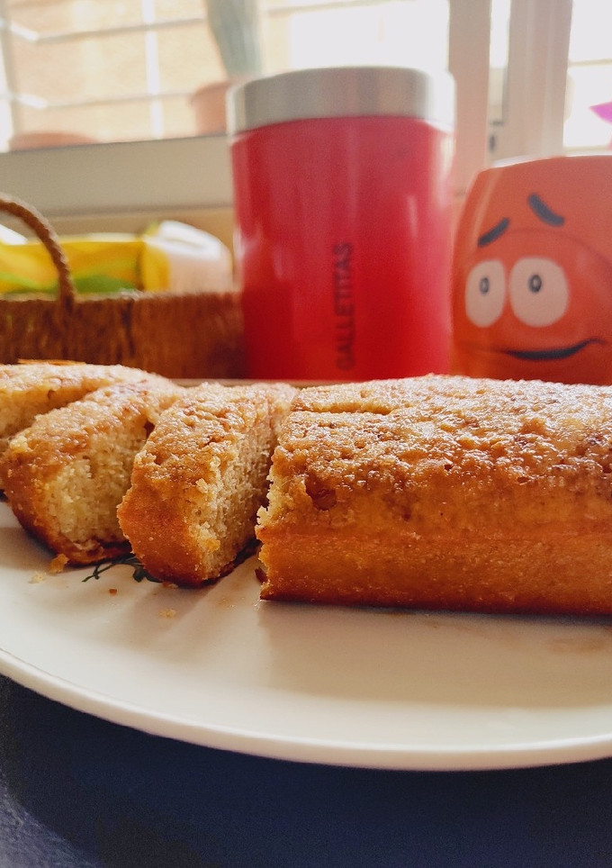 Una foto de Budín de banana con leche en polvo sin TACC 🍌✔️