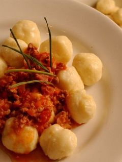 Una foto de Ñoquis soufflé