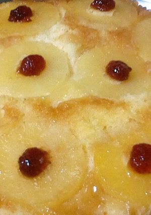 صورة لوصفة كيكة الاناناس الهشة