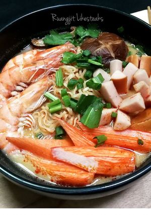 รูปของ มาม่าต้มยำกุ้งน้ำข้น เครื่องแน่น