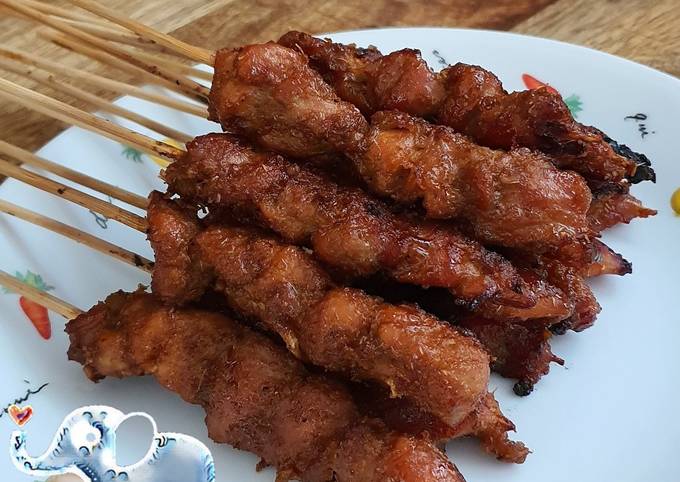 Resep Sate Ayam bumbu Manis, Bikin Ngiler