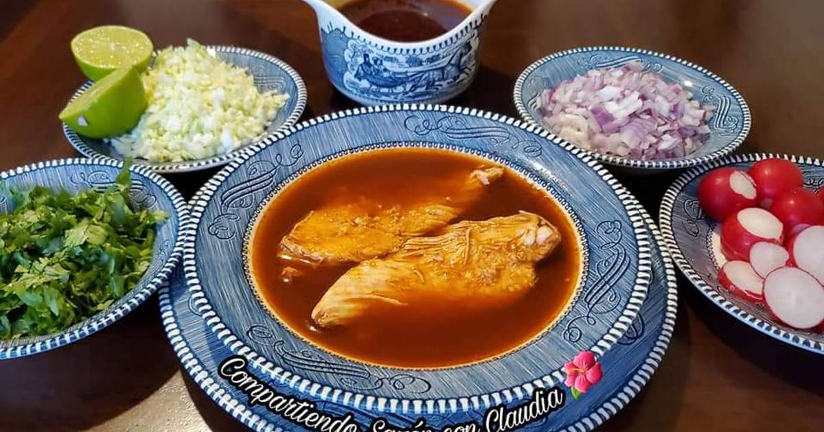 Birria de pavo🌺 Receta de Compartiendo sazón con Claudia 🌹.- Cookpad