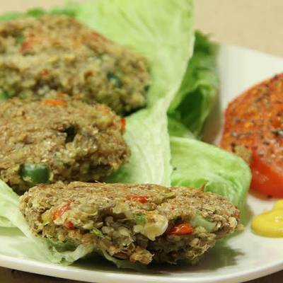 Hamburguesas de quinoa y lentejas Receta de MI COCINA NATURAL- Cookpad