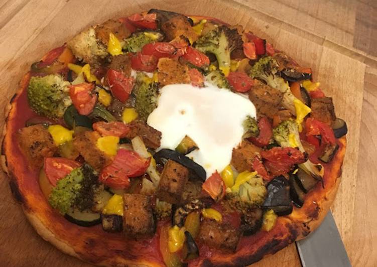 Recette de Fait maison Pizza végétarienne