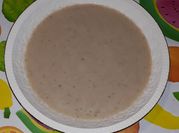 Una foto de crema de seta shiitake