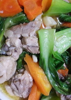 Foto resep Cah ayam sawi