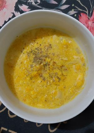 Foto resep Creamy pumpkin soup (Sup labu kuning)