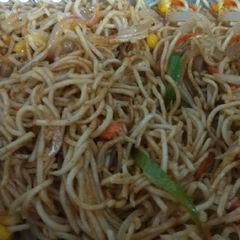 A picture of Stir Fry Veggies With Homemade Noodles.