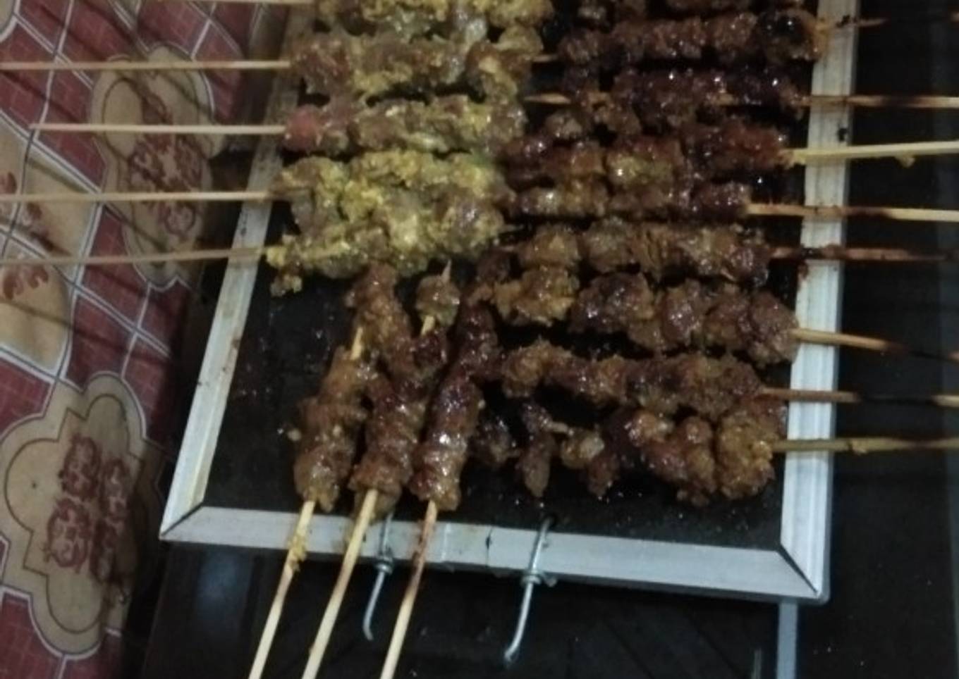 Sate daging sapi kambing empuk