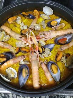 Una foto de Paella rápida