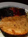 Carre de cerdo con cebolla caramelizada al azúcar negra