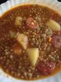 Quick Lentils with Chorizo