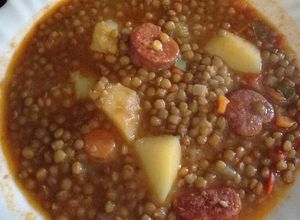 Foto principal de Lentejas rápidas con chorizo