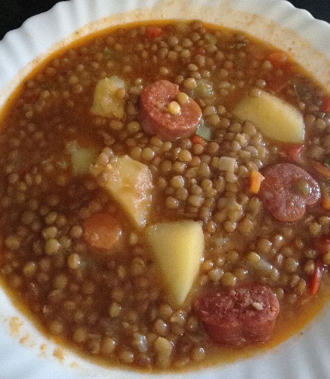 Foto principal de Lentejas rápidas con chorizo