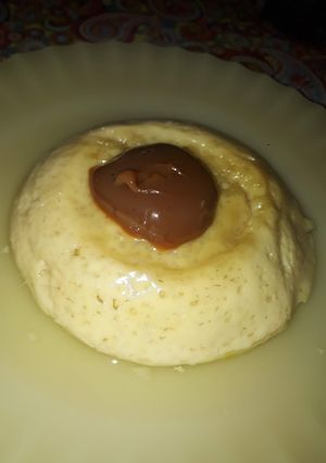 Una foto de Flan en microondas