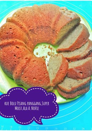 Foto resep Kue bolu pisang panggang,Super Moist,enak Ala A.NoVie