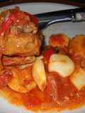 Cordero con tomate, canela y sidra
