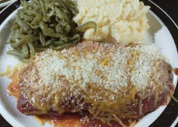 The New Way Serving Recipe Cheesy Parmesan Chicken fried Practical Delicious