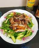 Gỏi khô cá lóc dưa leo