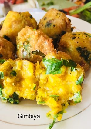 A picture of Yam balls.