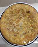 Tortilla con carne de esqueleto de pollo