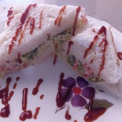 A picture of Veg colslow sandwich.