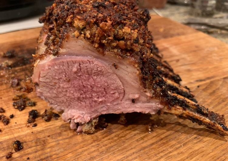 Step-by-Step Guide to Prepare Quick Herb and Parmesan Crusted TE Mana Lamb Rack