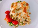 Massa de atum e brócolos no forno