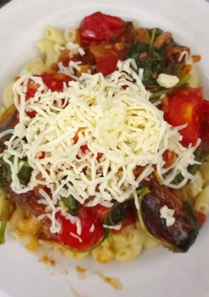 Foto resep Pasta Mackarel Bayam