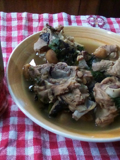 A picture of Goàtmeat pepper soup.