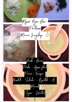 Foto resep Mpasi ezar hari pertama 🥰