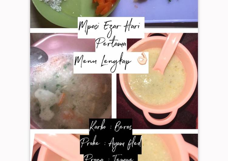 Resep Mpasi ezar hari pertama 🥰 Anti Gagal
