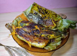 Gambar Ikan Keli Bakar Atas Pan