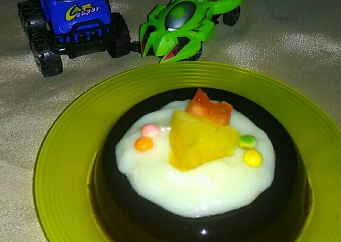 Puding cincau chocolatos