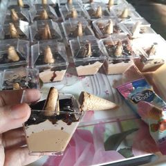 A picture of Chocolate and coffee mousse.