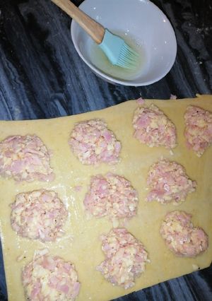 Una foto de Raviolones de jamón y muzzarella