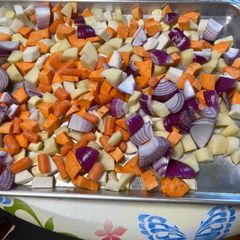 A picture of Roasted root veggies.