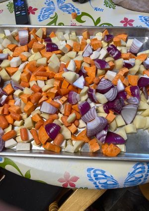 A picture of Roasted root veggies.