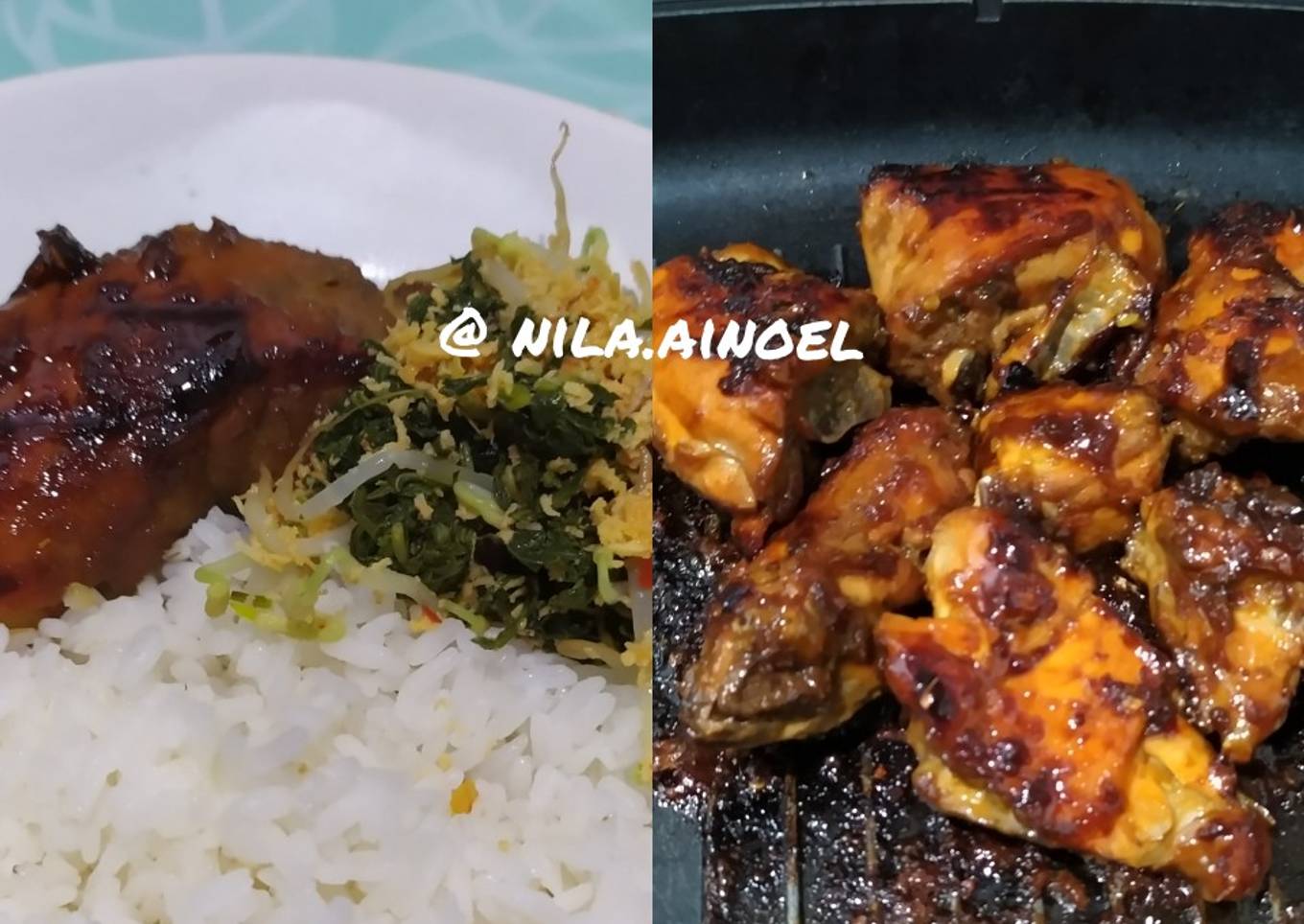 Ayam panggang madu teflon