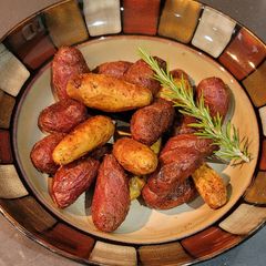 A picture of Ninja Foodi roasted potatoes.