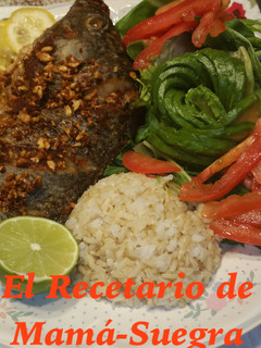 Una foto de Mojarra al mojo de ajo