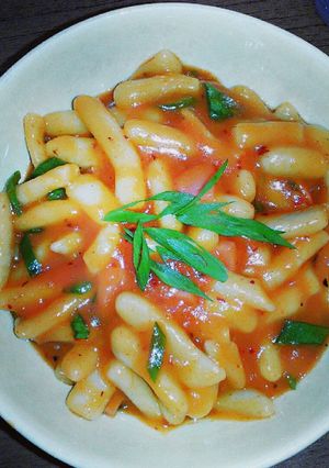 Foto resep Ttaebokki/kue beras