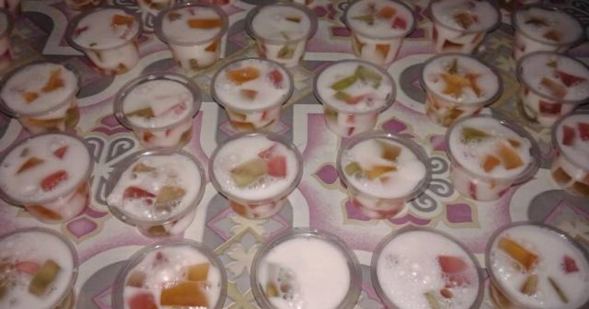 694 resep puding cup santan enak dan sederhana ala rumahan