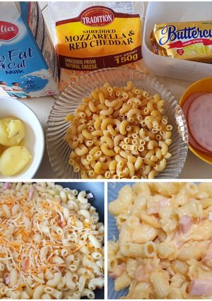 A picture of Mac & Cheese.