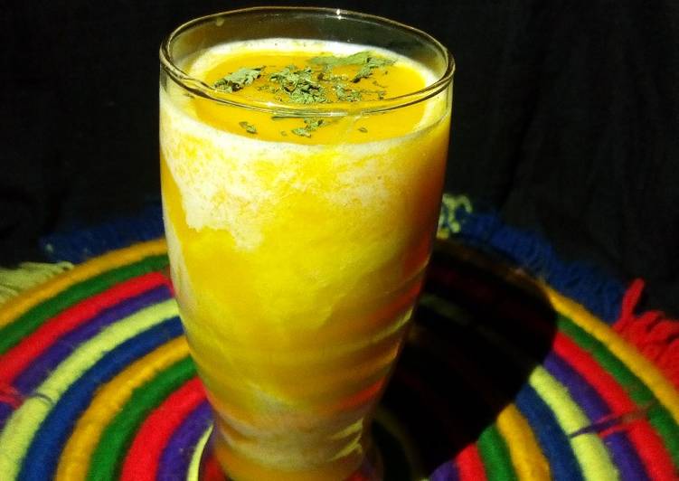 Steps to Prepare Homemade Mango and milk